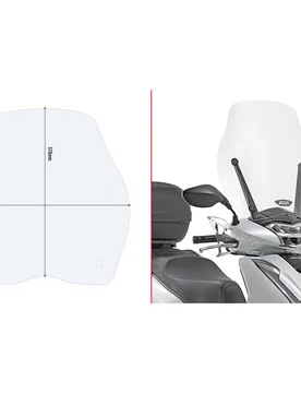 Parabrezza trasparente D1155ST Per HONDA SH 125i-150i ( taglia un - GIVI - FashionsVida