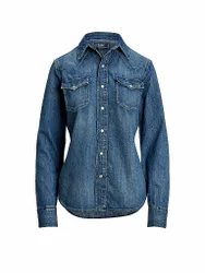 Camicia di jeans blu S