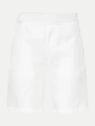 Leinen Bermuda-Shorts Weiß L