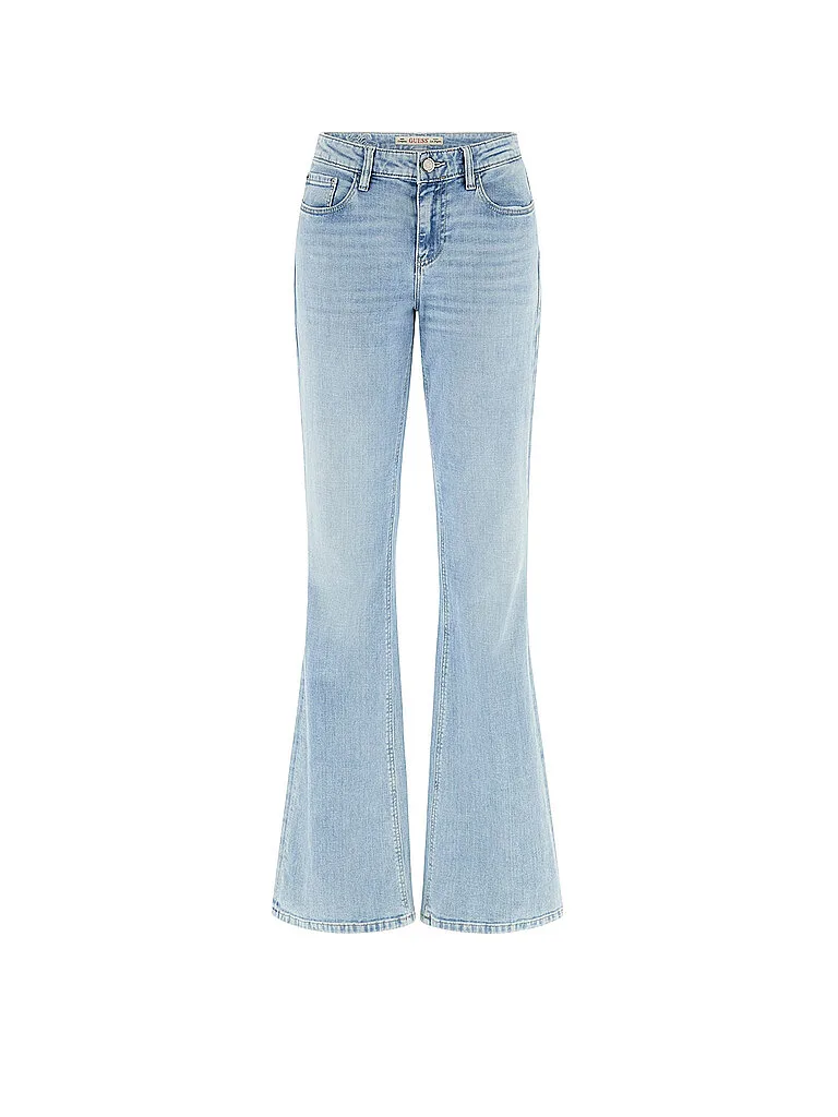 Jeans Flared Fit hellblau 29 Damen - Guess - FashionsVida