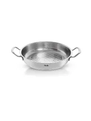Servierpfanne mit Novogrill ORIGINAL PROFI COLLECTION 28cm/2l Edelstahl /Matt silber