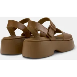 Sandalias de tacón de mujer de piel tasha