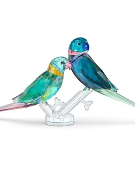 Jungle Beats Coppia di Pappagallini Fife e Fifer OS - Swarovski - FashionsVida