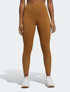 Womens Tailored Hiit Training 7/8 Leggings - Bronze Polyamide - Size 2xs - adidas performance - FashionsVida