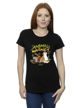 Women's Encanto Animal Magnet Cotton T-Shirt in Black Size: Small - Black - Size: S - Disney - FashionsVida