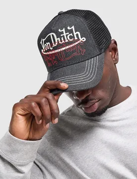 Invert Trucker Cap - Damen, Schwarz - female - Size: One Size - Von dutch - FashionsVida