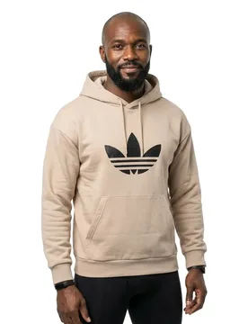 Sweat à Capuche Adicolor Trefoil Stone Khaki M - Adidas Originals - FashionsVida