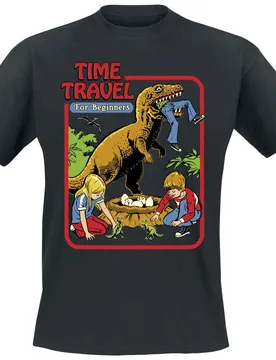 T-Shirt - Time Travel - L bis 3XL - für Männer - Größe 3XL - schwarz - Männer - male - Steven Rhodes - FashionsVida