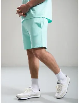 Mens Mint Delta Print Logo Short - Male - Green - Small - Marshall artist - FashionsVida