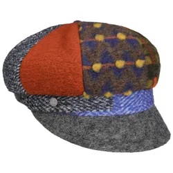 Lisvik Patchwork Newsboy Cap by - mixed colours - Damen - Size: One Size