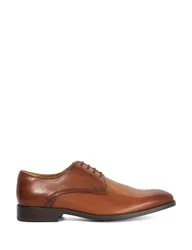 Leather Derby Shoes Tan male