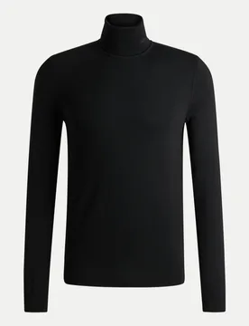 HUGO Rollkragenpullover Schwarz XL - Hugo Boss - FashionsVida