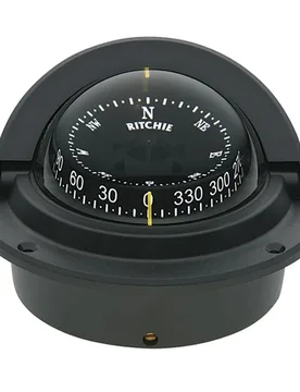 Voyager Compass Flush Mount Black One Size unisex - Ritchie Navigation - FashionsVida