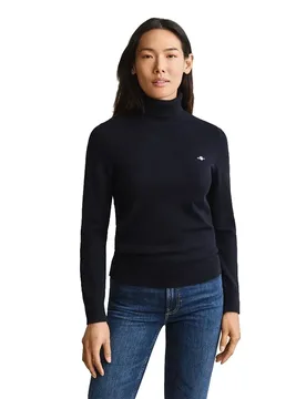 Pull à Col Roulé 4802419 Evening Blue S - Gant - FashionsVida