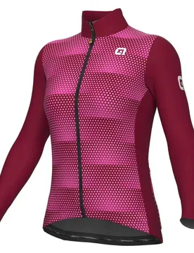 Maglia A Maniche Lunghe Solid Sharp Fluor Pink - Ale - FashionsVida