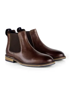 Fenwick Mens Leather Chelsea Boots - Catesby England - FashionsVida