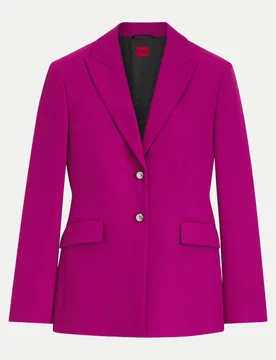 HUGO Blazer mit Metallknöpfen Violett 40 - Hugo Boss - FashionsVida
