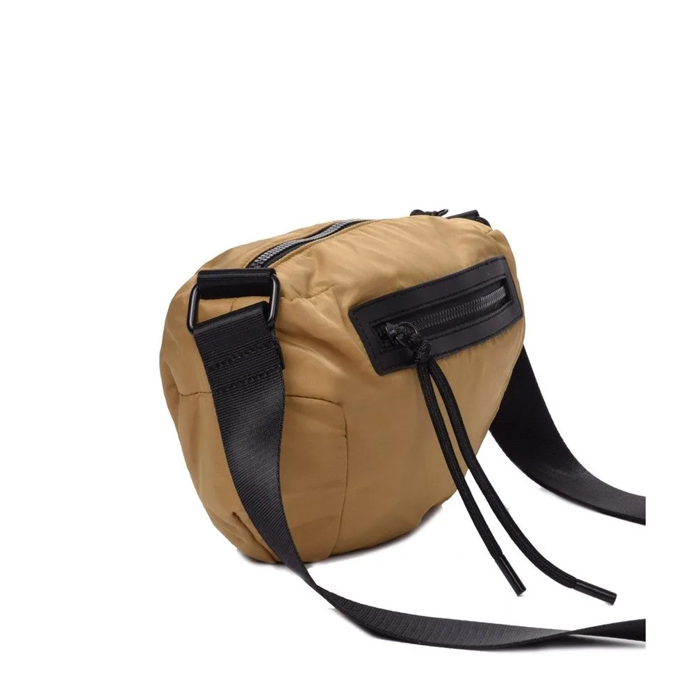 Bandolera de mujer puffy pequeña color ocre - Kcb - FashionsVida