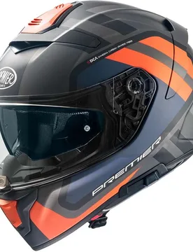 Casco Moto Integrale DEVIL FZ93BM Nero Arancio Opaco taglia M - Premier - FashionsVida