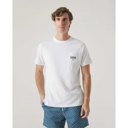 Camiseta de hombre blanca de manga corta