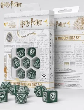 Harry Potter - Modern Dice Set: Slytherin Green - Q Workshop - FashionsVida