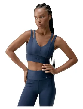 Top De Sport à Maintien Moyen-élevé Maan Sailor Blue XS - Born Living Yoga - FashionsVida