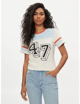 T-Shirts & Poloshirts 112350188-White Eu S Female - Wrangler - FashionsVida