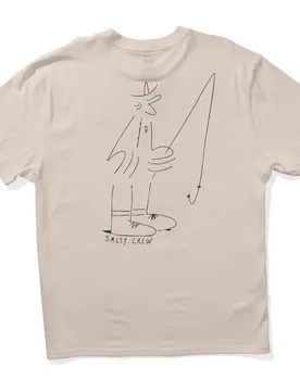 T-shirt à Manches Courtes Swivel Lb Off White M - Salty Crew - FashionsVida