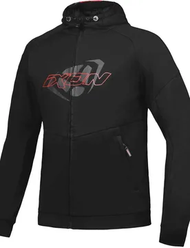 Felpa Moto Casual TOUCHDOWN Nero Rosso taglia M - Ixon - FashionsVida