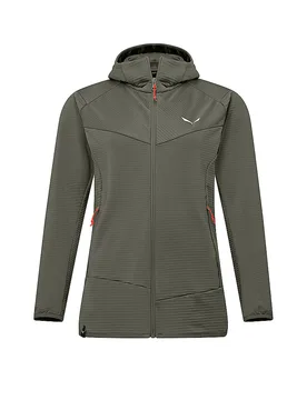 Giacca in pile da donna Puez Altavia Polarlite con cappuccio oliva 40 - Salewa - FashionsVida