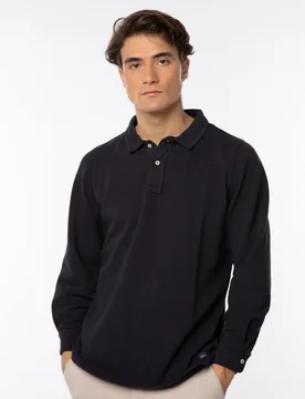 Polo piqué de hombre en azul oscuro - Wickett Jones - FashionsVida