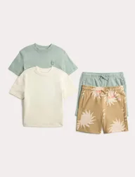 Pack Cotton Rich Top & Bottom Outifts (2-8 Yrs) Neutral male