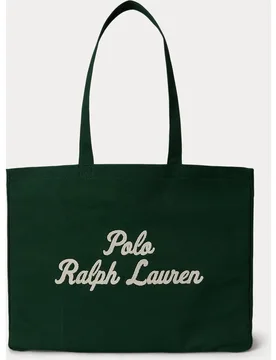 Bolso tote de hombre de loneta con bordado - Polo Ralph Lauren - FashionsVida