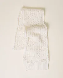 Écharpe en maille avec perles