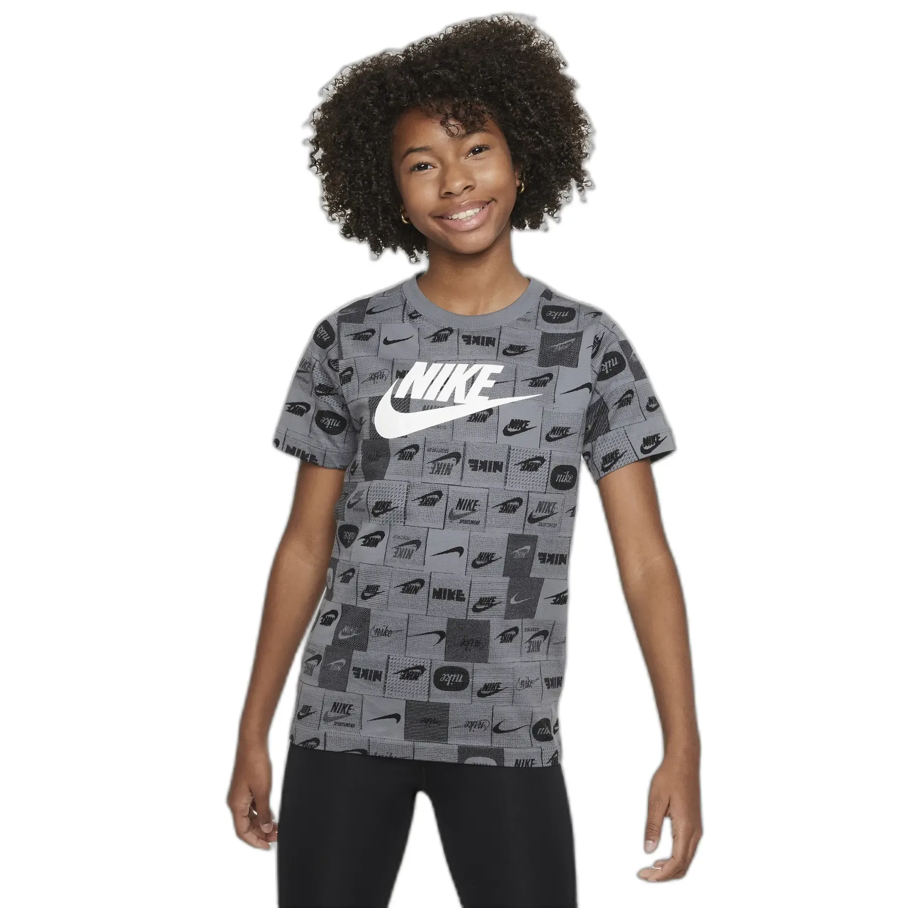 Langarmshirt - Gris - unisex - Size: 8/10 ans - Nike - FashionsVida