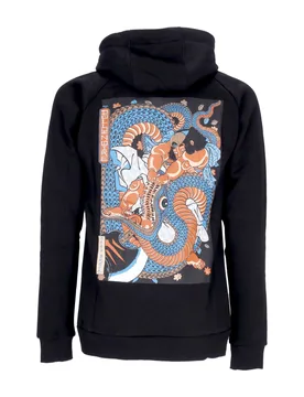 Felpa Cappuccio Uomo Kunyoshi Hoodie Black/red/blue - DOLLY NOIRE - FashionsVida