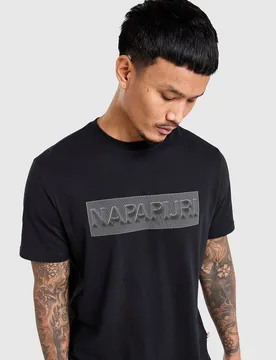 Box Wave Graphic T-Shirt - Herren, Schwarz - male - Size: XL - Napapijri - FashionsVida