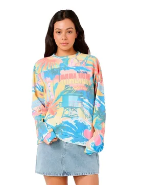 Sweat-shirt Surf Side Relaxed Crew Multico S - Rip curl - FashionsVida