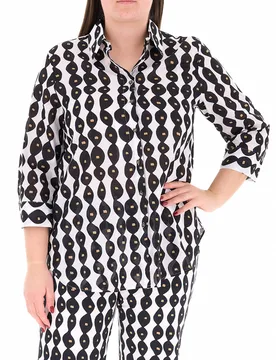 Camicia in fantasia NERO 27 - N.O.W. NATION OF WOMEN by PERSONA - FashionsVida