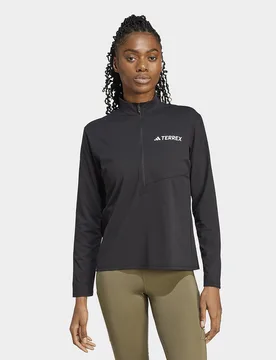 Maglia Terrex Multi Climacool 1/2 Zip a maniche lunghe - Nero, nero nero Uomo taglia XS - Adidas - FashionsVida