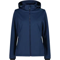 Woman jacket zip hood chaqueta softshell mujer Azul (40)