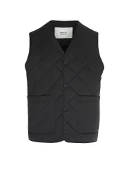 Steppgilet schwarz XL herren