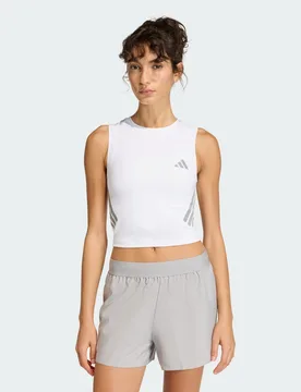 Canotta da running adi365 Iconic Crop L White - Adidas - FashionsVida