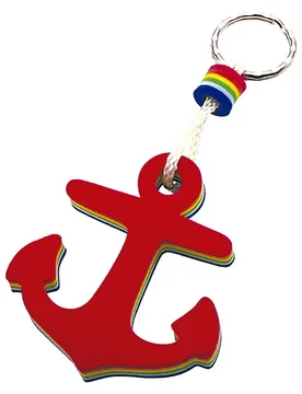 Key Ring Anchor 10 Units Red One Size unisex - Talamex - FashionsVida