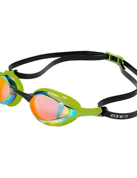 Volaire Streamline Racing Mirror Swimming Goggles Green / Black One Size Men,Women - Zone3 - FashionsVida
