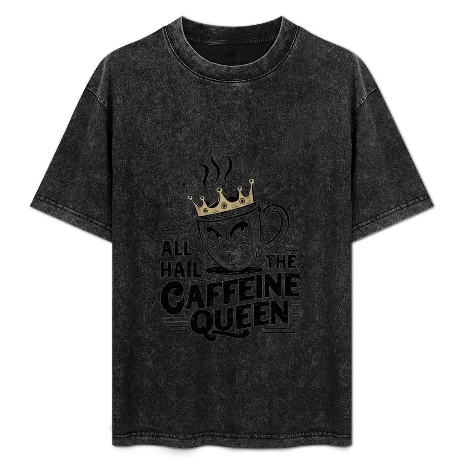 Caffeine Queen T-Shirt Basic Lightweight Short Sleeve Tee - Aliexpress - FashionsVida