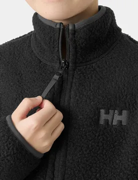 Juniors’ Frosty Pile Jacket Black 11 - Black - Male - Helly Hansen - FashionsVida