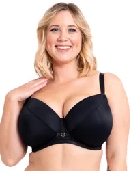 Womens Lace Daze Padded T-Shirt Balcony Bra - Black Polyamide - Size 38f