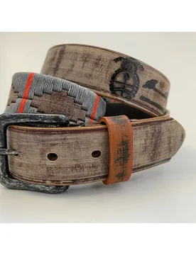 Gürtel TECKA urban-grey-orange 105 cm - Euroriding - FashionsVida