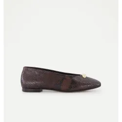 Zapato plano bailarina de mujer detalle